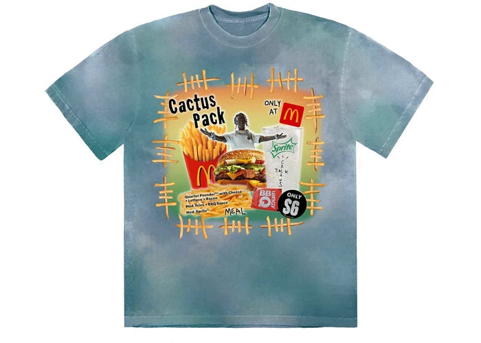 Travis Scott X McDonald's Cactus Pack Vintage Bootleg T-Shirt Multi