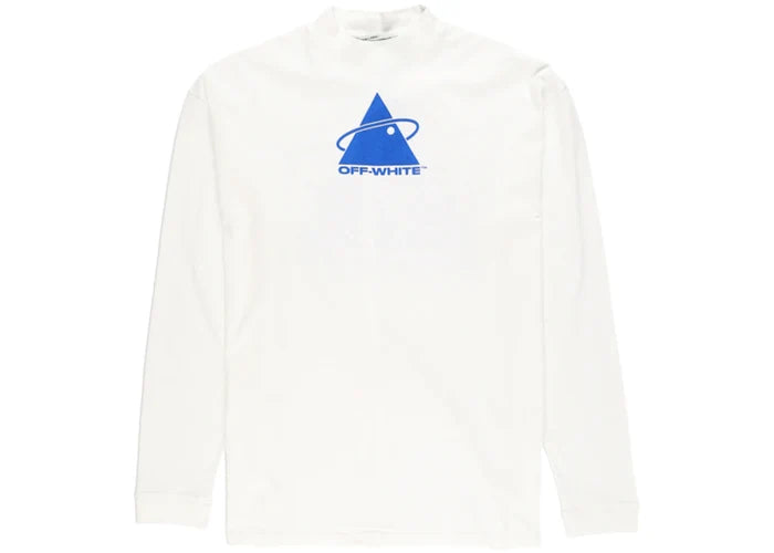 OFF-WHITE Triangle Planet Long Sleeve T-Shirt White/Blue