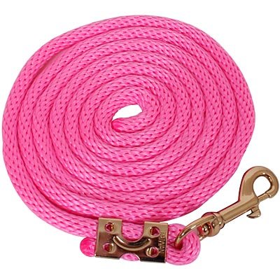 Triple E Mini Poly Horse Lead Rope with Bolt Snap, 7" - T3PH - Pink - 7