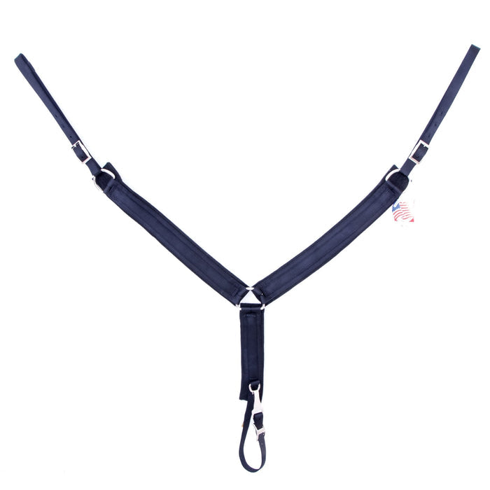Triple E Nylon Draft Horse Breast Collar - T3NS - Black - 1