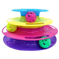 Triple Level Cat Toy Tower with Jingle Balls - KL2D - 1
