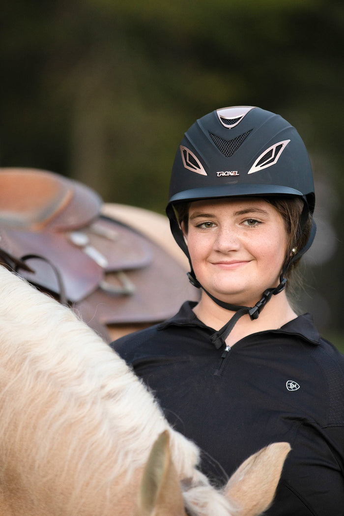 Troxel Avalon Adjustable Riding Helmet - LU1H3 - Navy - Small - 8