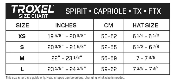 Troxel Spirit Riding Helmet - LU24 - Black Duratec - XSmall - 5