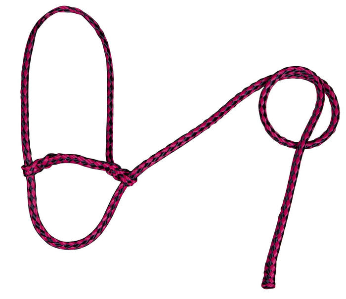 Troyer's Braided Poly Sheep Halter - TYPN - Raspberry/Black - 4
