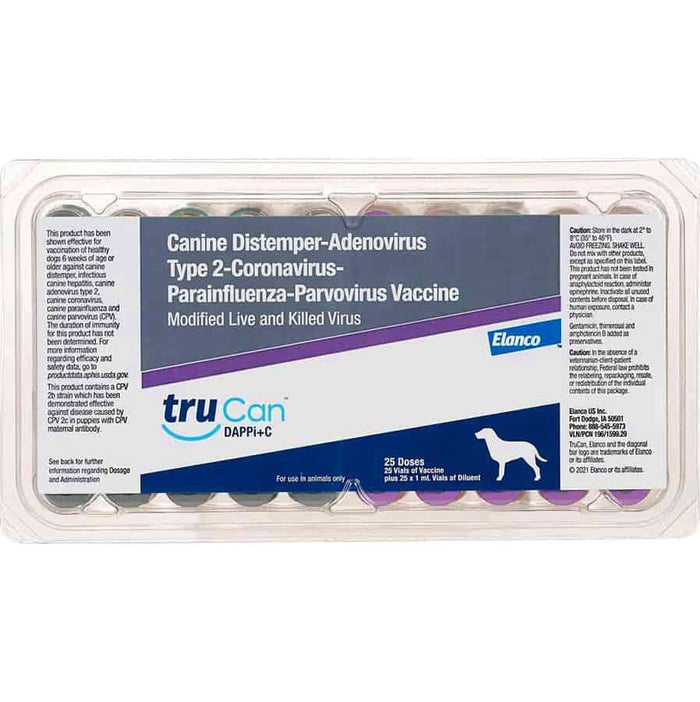TruCan DAPPi+C (formerly Duramune Max 5 - CvK), 25 Single Doses - F7D7 - 25 Dose - 1