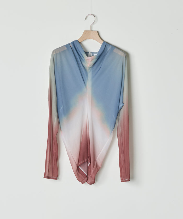 Twist-Waist Print Tops BRICK MULCH