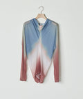 Twist-Waist Print Tops BRICK MULCH