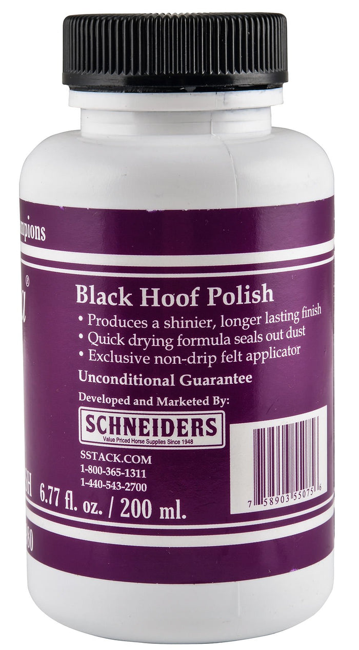 Ultra Hoof Polish for Horses - RJMAZ - Black - 6