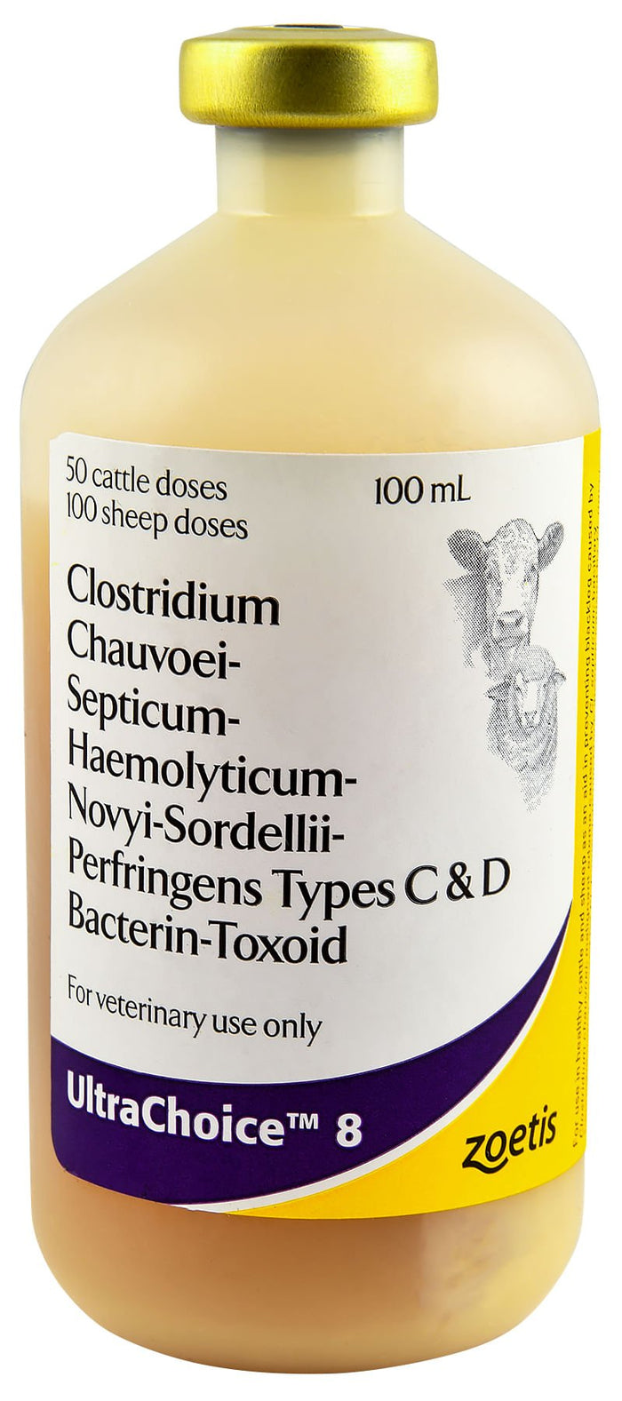 UltraChoice 8 Blackleg Vaccine for Cattle & Sheep - N2UE - 50 Dose - 2