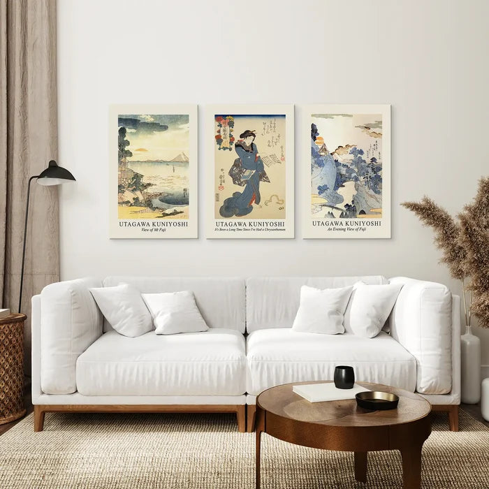 Utagawa Kuniyoshi Woodblock Painting Prints Wall Art Set