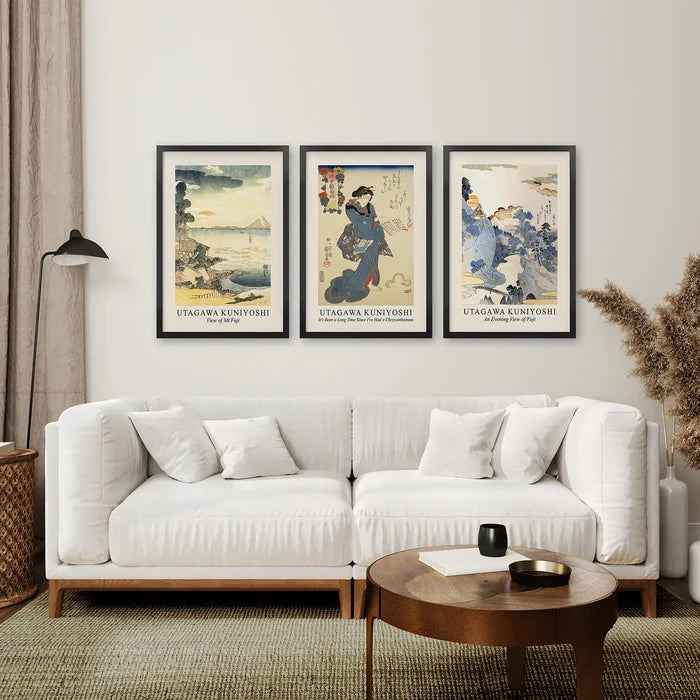 Utagawa Kuniyoshi Woodblock Painting Prints Wall Art Set
