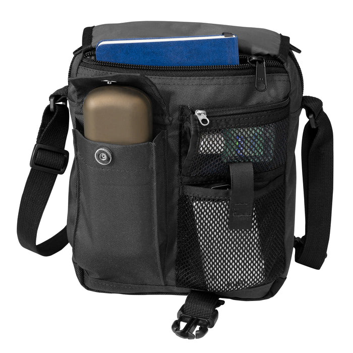 graphite crossbody purse pockets
