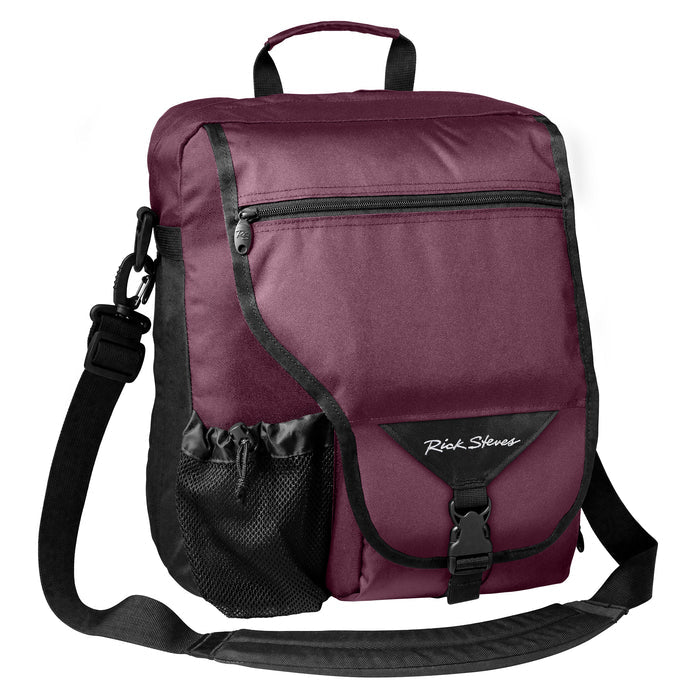 plum veloce shoulder bag front