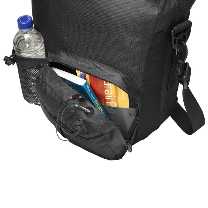 graphite veloce shoulder bag pocket