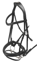 Velociti Padded Crank Dressage Bridle, Black - SEP1Q3 - Cob - 1