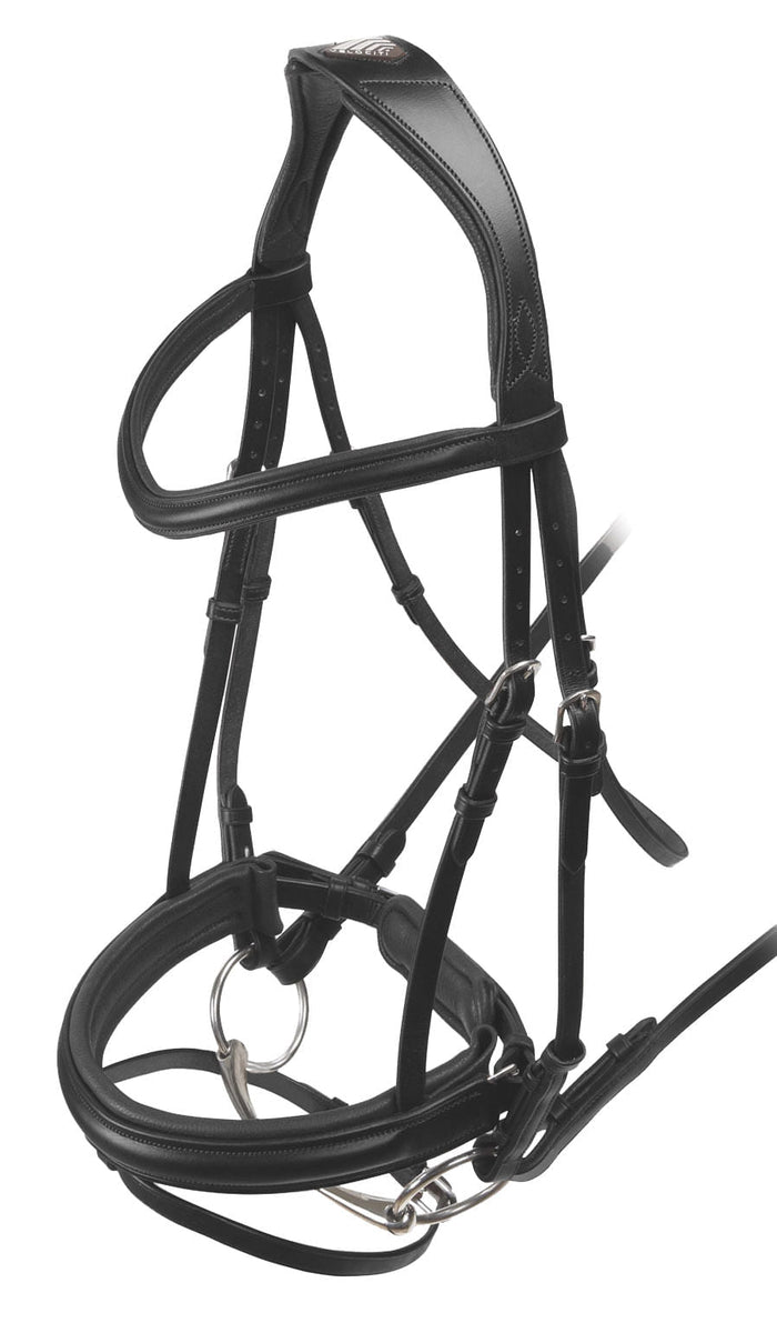 Velociti Padded Crank Dressage Bridle, Black - SEP1Q4 - Full - 3