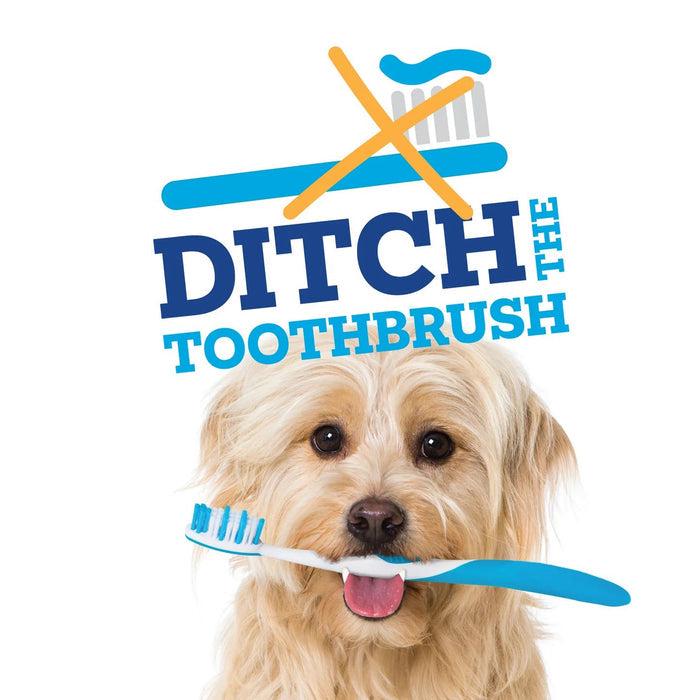 Vetality Brush Free Daily Dental Chews for Dogs, Plaque & Tartar Control, Fresh Breath - TVB3S - Mint - 30 ct - 6