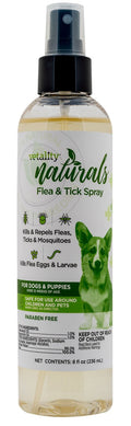 Vetality Naturals Flea & Tick Spray for Dogs, 8 oz - TVB2A - 1