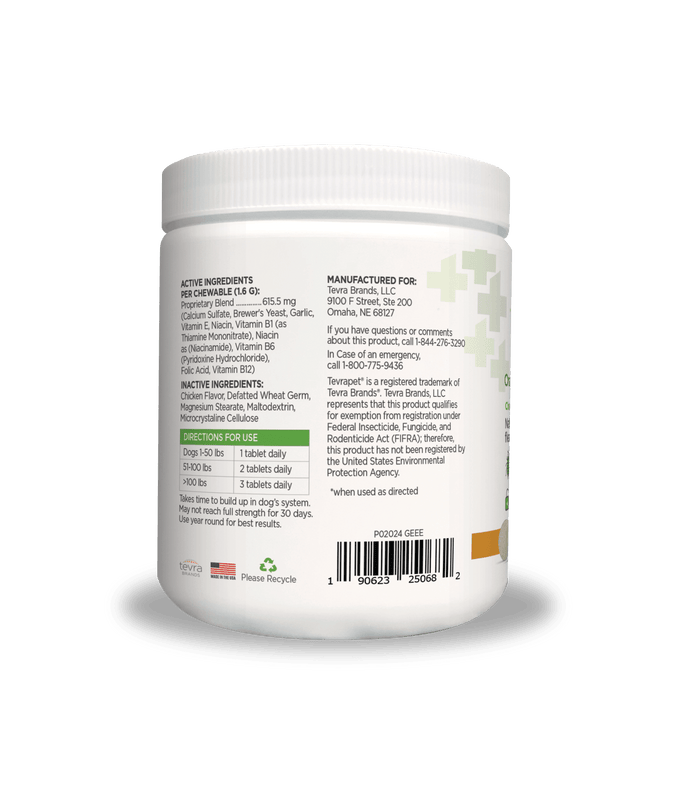 Vetality Naturals Oral Flea & Tick Chews for Dogs, 120 ct - TVB2H - Chicken - 2