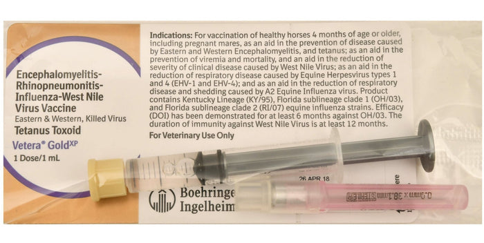 Vetera Gold XP, Single Dose Vaccine for Horses - A9BX - 1 Dose - 1