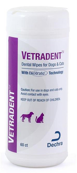 Vetradent Dental Wipes for Dogs & Cats, 60 ct - 018DP-53460 - Vanilla - 1