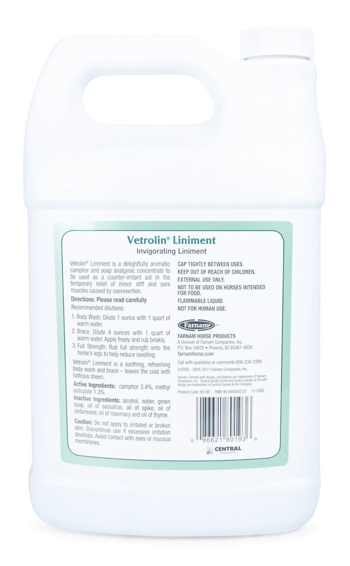 Vetrolin Liniment - FAVF - 1 gallon - 3