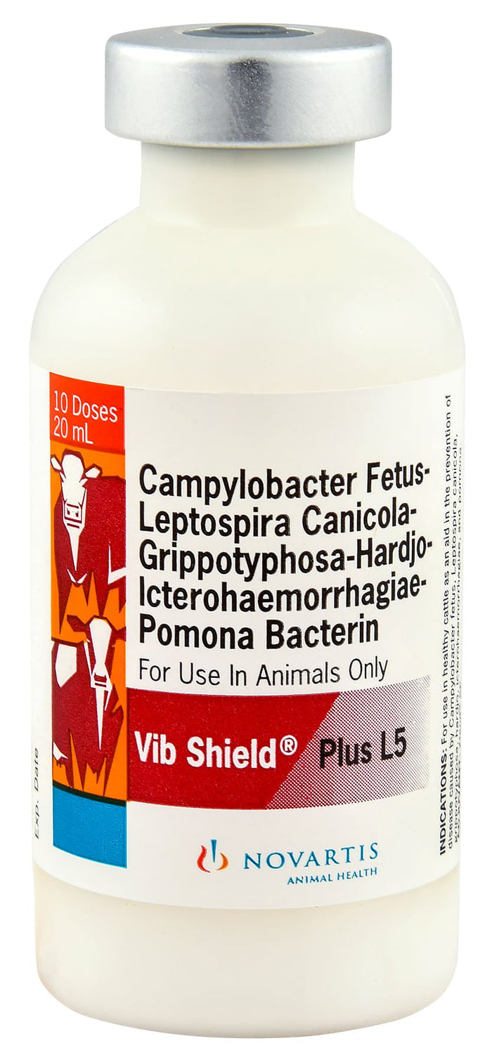 Vib Shield Plus L5 Cattle Vaccine - G5VE - 10 Dose Vial - 1