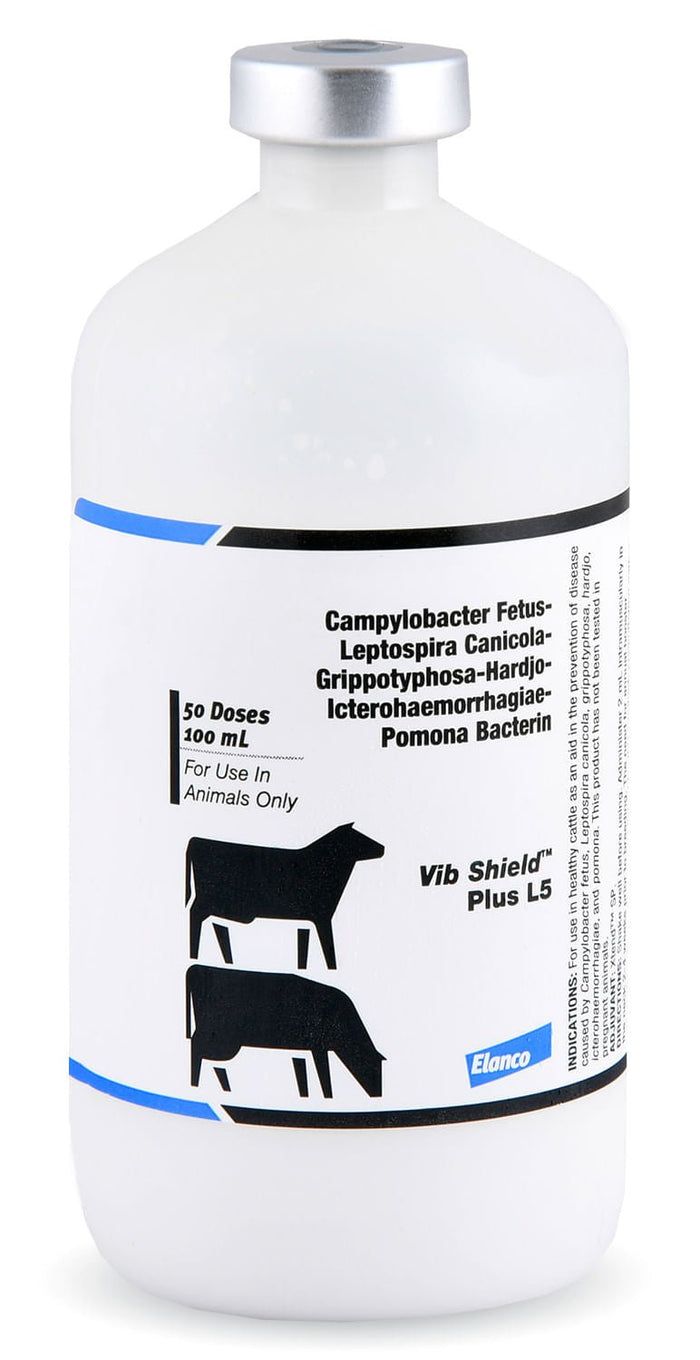 Vib Shield Plus L5 Cattle Vaccine - G5VF - 50 Dose Vial - 2