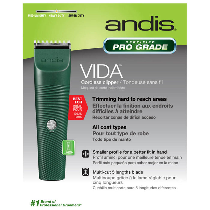 Vida Cordless Adjustable Blade Clipper - 008AND-79085 - 2