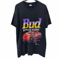 Vintage 1995 Nascar Kenny Schrader King Of Beers Tee Black