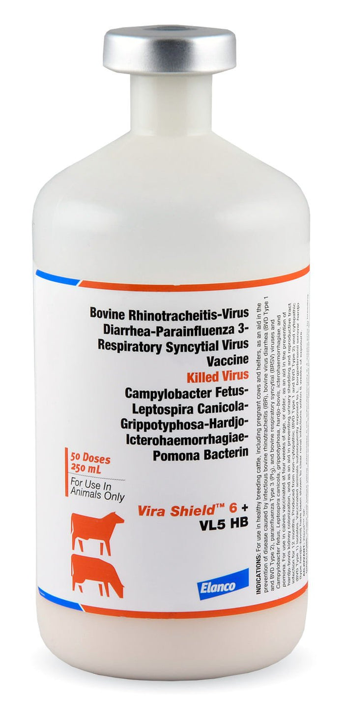 Vira Shield 6 + VL5 HB Cattle Vaccine - G5VL - 50 Dose Vial - 2