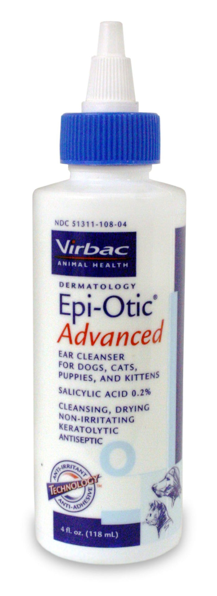 Virbac Epi - Otic Advanced Ear Cleanser - 006VRB01-A4 - 4 oz - 4