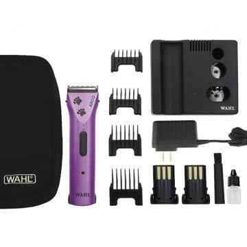 Wahl Arco Clipper with 5 - in - 1 Blade, Purple with Paw Prints - WCDK - 2