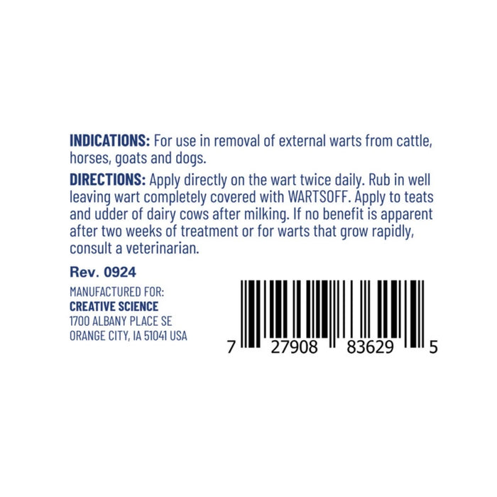 WARTSOFF Veterinary Wart Ointment, 4 oz