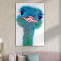 Watercolor Ostrich Canvas Wall Art Tailored Canvases