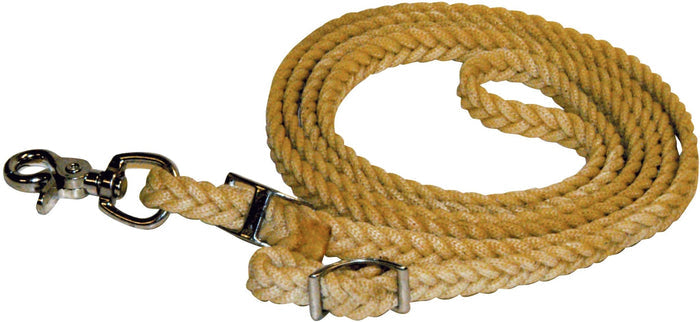 Waxed Barrel Racing/Roping Rein - S8A6 - 3/4" x 8' - 2