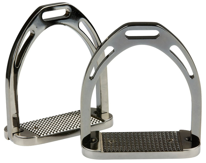 Weatherbeeta Korsteel Aluminum Stirrups, Pair - KO1CX - Black - 2