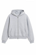Weathered Zip Up Heather Grey