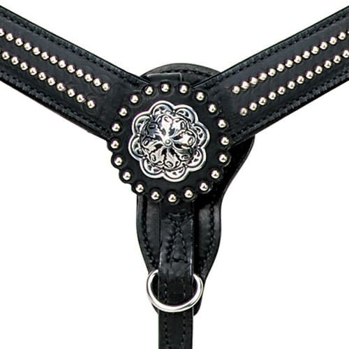 Weaver Back in Black Tack Collection - W216 - Back in Black Breast Collar - 6