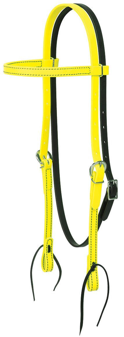 Weaver Brahma Webb Trail Gear Browband Headstall, Regular - WLCG6 - Brown - 6