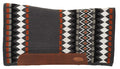 Weaver Flex Contour Wool Blend Felt Saddle Pad, Amarillo - WLC2MJ - Charcoal/Black/Rust - 1