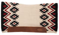 Weaver Flex Contour Wool Blend Felt Saddle Pad, Rio - WLC2MT - Ivory/Black/Red - 1