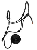 Weaver Leather Diamond Braid Rope Halter with Lead - WEADM - Black - 1