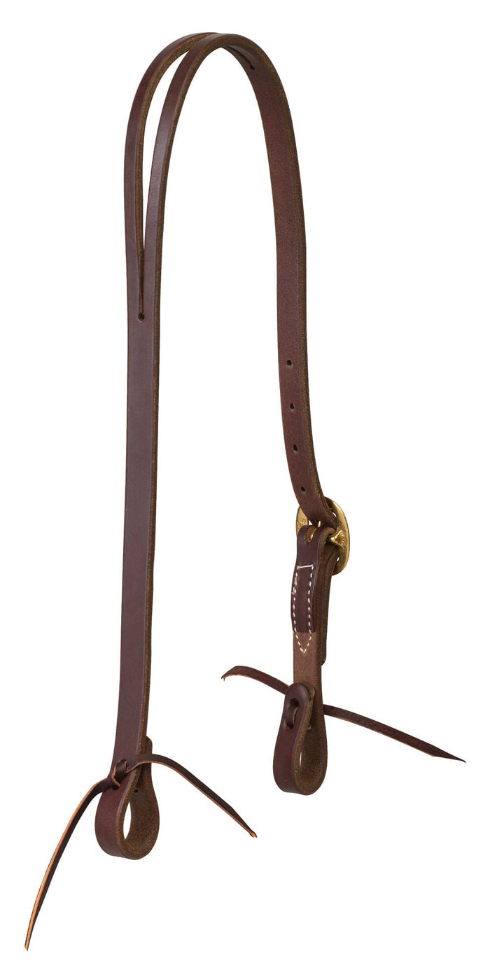 Weaver Leather Working Cowboy Split Ear Headstall, Full Size - W21I - Brass - 2