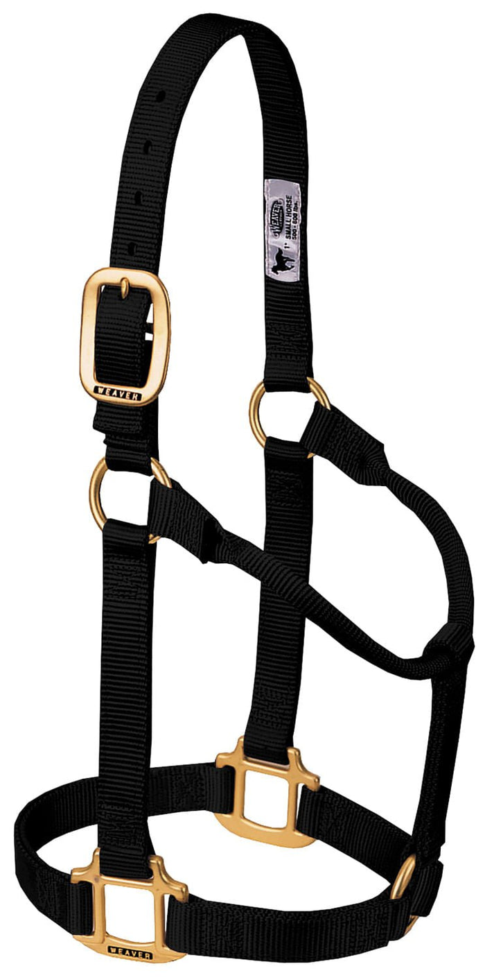 Weaver Original Nylon Horse Halter - WLC2FL - Black - Small - 2