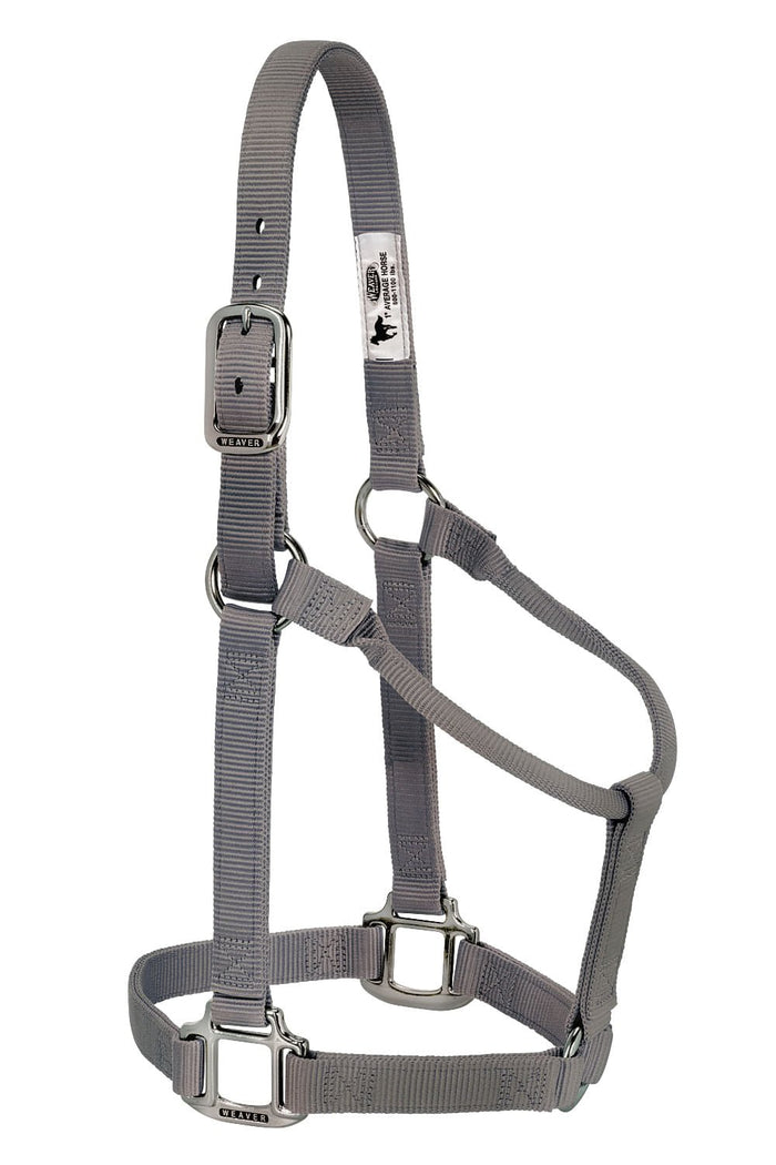 Weaver Original Nylon Horse Halter - WLC2FW - Graphite - Small - 5