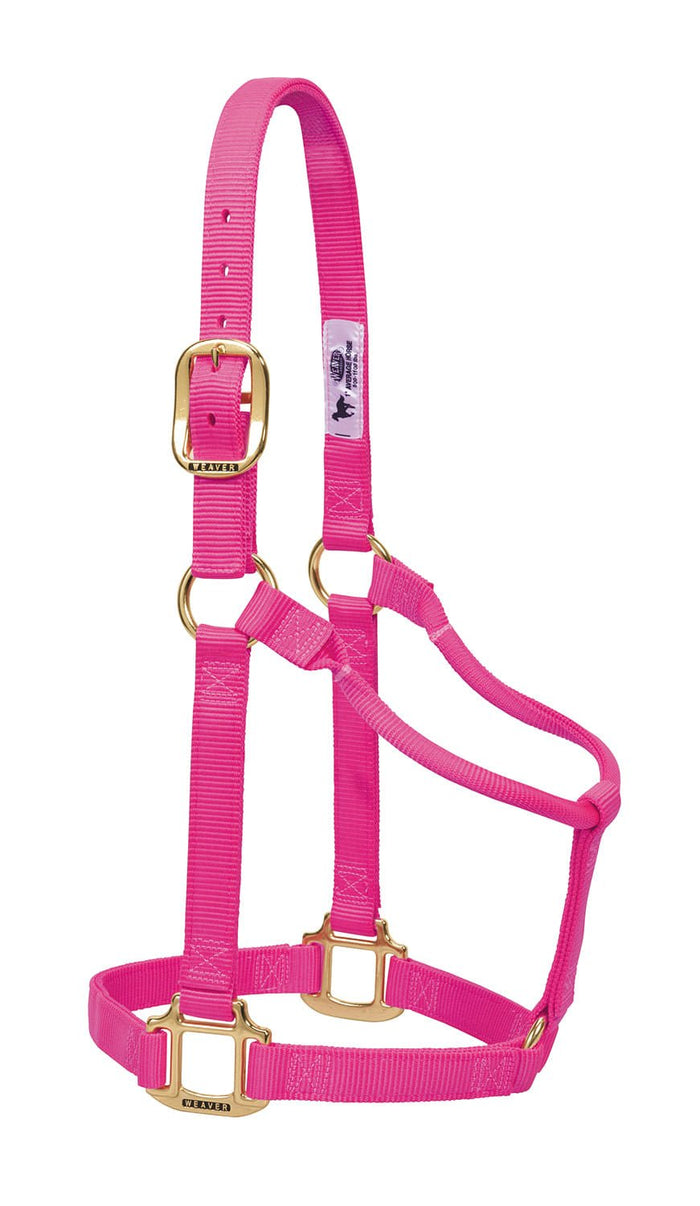 Weaver Original Nylon Horse Halter - WLC2G2 - Dark Pink - Regular - 6