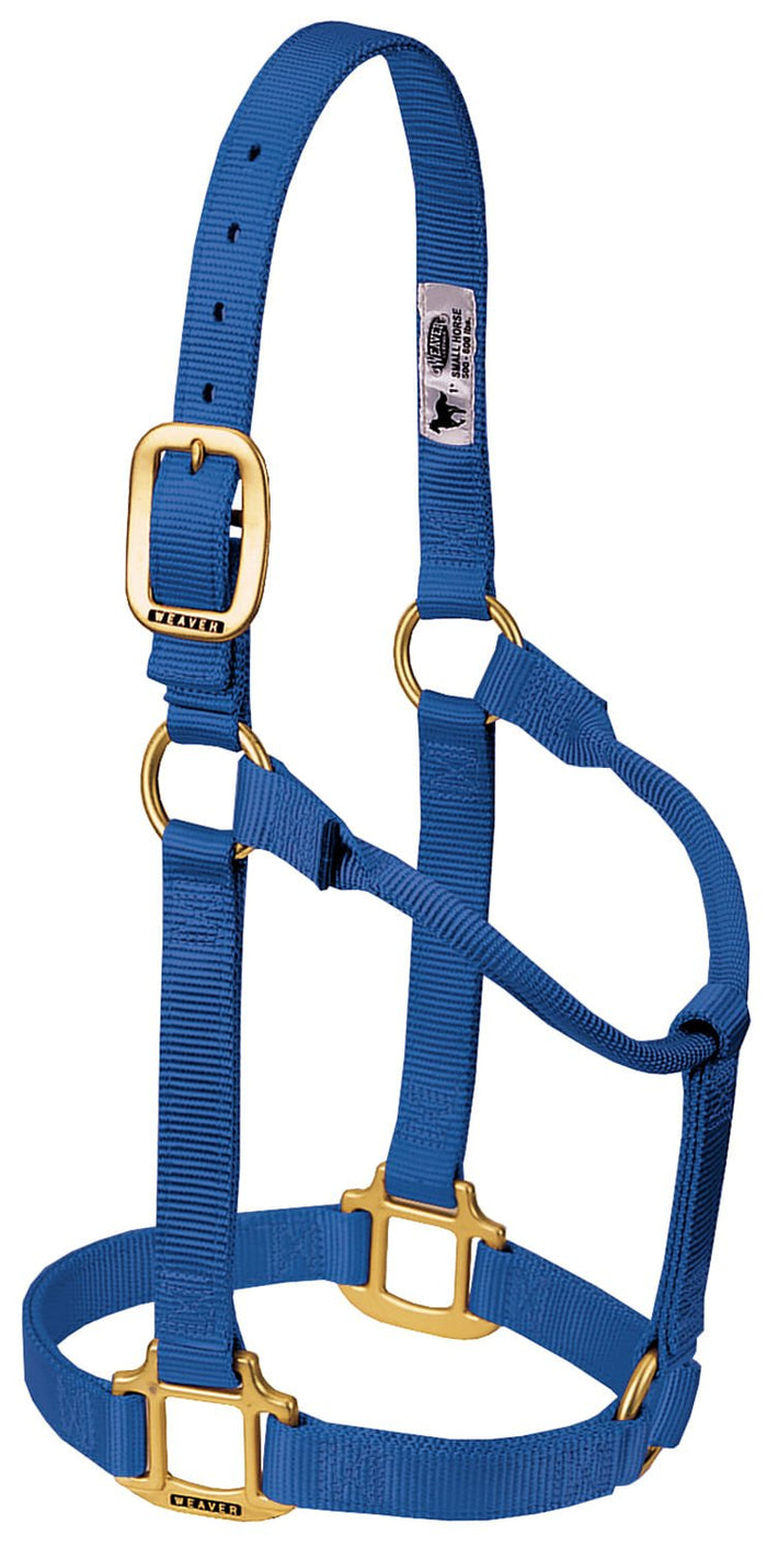 Weaver Original Nylon Horse Halter - WLC2G4 - Blue - Small - 7