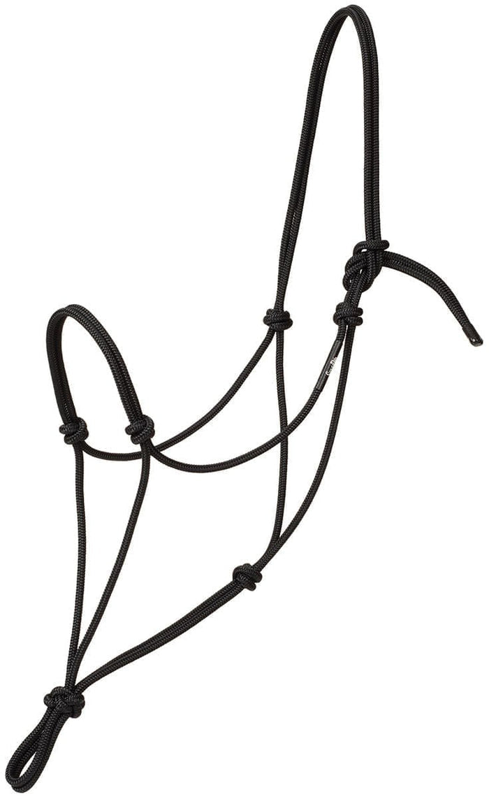 Weaver Silvertip Big Sky Rope Halter, Full Size - WLC2L8 - Black - 6