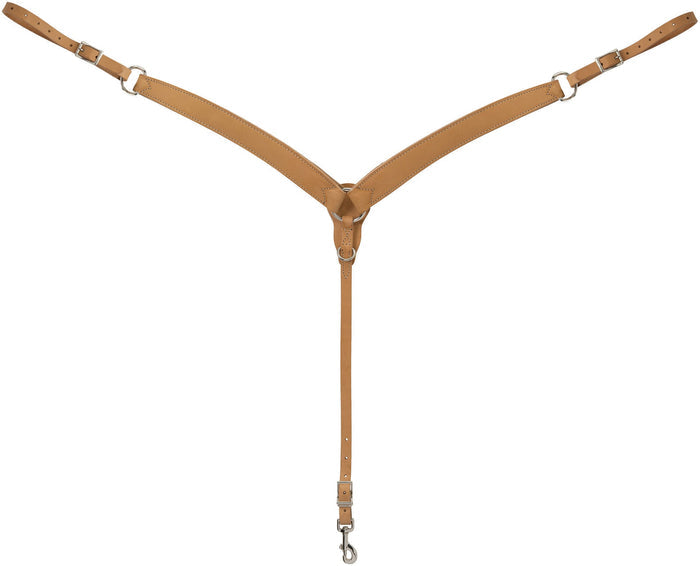 Weaver Turquoise Cross Skirting Leather Breast Collar - W2AB7 - Light - 1
